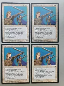 Serra Paladin x4 PLAYSET, MTG Homelands (1995) Common White Creature NM - Picture 1 of 2