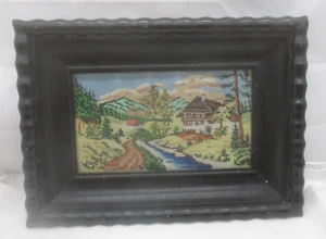 Antiker Holzrahmen Bilderrahmen – Schwarz ~ 1900/1940 - Bild 1 von 7