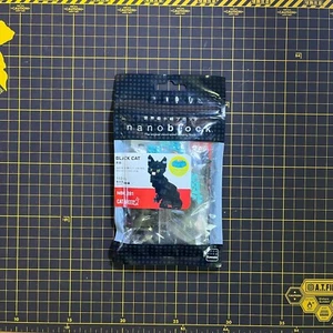 Nanoblock BLACK CAT NBC-281 Cat Breed w/Special pet food bowl inside NEW *RARE - Picture 1 of 2