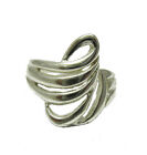 Stylish Light Sterling Silver Ring Stamped Solid 925 Nickel Free Handmade