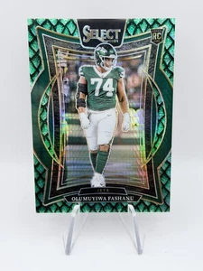 Olumuyiwa Fashanu - 2024 Panini Select Rookie #66 Dragon Scale Prizm /81 Jets SP - Picture 1 of 3