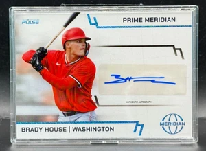 2025 Pulse Meridian Brady House Auto /10 Washington Nationals - Picture 1 of 2