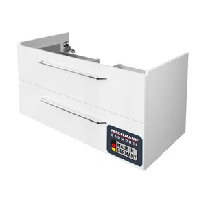 Fackelmann MILANO Waschtischunterschrank 100 cm Badmöbel in Weiß Made in Germany - Bild 1 von 8