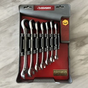 Husky Set 7 Pezzi Chiavi Metriche Universali a Cricchetto 10 12 13 14 15 17 18mm Nuove - Foto 1 di 3