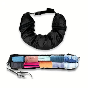 Compact Portable Travel Neck Pillow & Versatile Multifunctional Storage Bag NEW - Picture 1 of 6