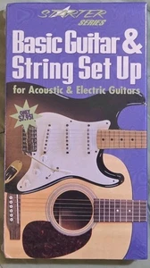 Starter Series Basic Guitar & String Set Up Acoustic & Electric Guitars VHS NEW! - Picture 1 of 3