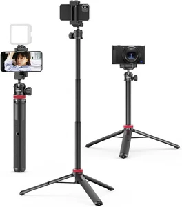 ULANZI MT-44 Trípode de Teléfono Extensible, 59" Selfie Stick Soporte Vlog con NEGRO  - Imagen 1 de 9