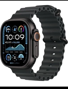 Apple Watch Ultra 2 GPS + Cellular, Noir avec Bracelet Océan - Débloqué - NEUF - Photo 1 sur 5