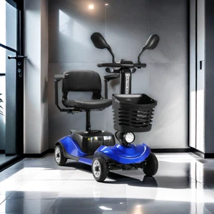 Mobility Scooter Intelligent Foldable Electric Wheelchairs Lightweight Compact - Picture 1 of 17