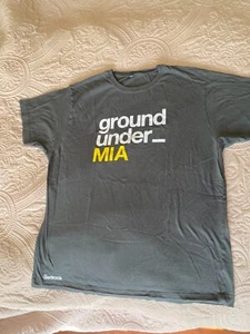 ground under_MIA men’s grey short sleeve t-shirt XL 100% cotton - Picture 1 of 3