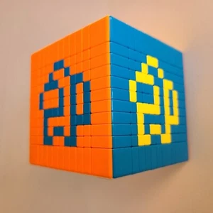 PUZZLE 11x11x11 Rubik's Type Stickerless Cube Custom AMONG US Pixel Art RARE - Picture 1 of 13