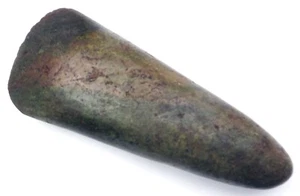 ANCIENT ORIGINAL NEOLITHIC POWERFUL TOOL AXEHEAD BLADE NEW GUINEA ETHNIX - Picture 1 of 8