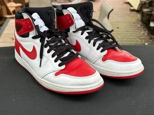 Nike Air Jordan 1 Retro High OG Heritage Red White Men's 12 - VGC - Picture 1 of 11