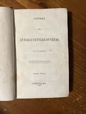 Scarce 1858 Letters From An Early Settler Of Texas;  Louisville, Kentucky As Is