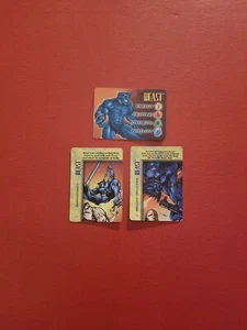 FLEER MARVEL IQ OVERPOWER - JUEGO DE 3 CARTAS DE JUEGO BESTIA - Imagen 1 de 2