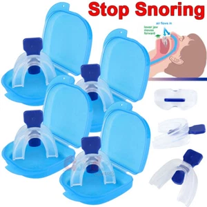 Anti Snore Mouthpiece Aid Stop Snoring Device Apnea Guard Bruxism Sleeping Aids - Picture 1 of 16