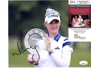 Nelly Korda LPGA star hand signed autographed 8x10 golf photo coa Solheim JSA+ - Picture 1 of 2