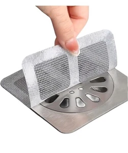 Paquete de 20 PIEZAS, cubierta de drenaje de ducha desechable de 4"" X 4"" colector de pelo ducha malla de drenaje - Imagen 1 de 4