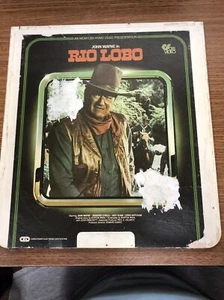 RIO LOBO CBS Video Disc CED Movie John Wayne MGM Jennifer O'Neil Western - Picture 1 of 5