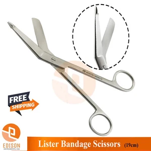 Lister Bandage Scissors 19cm First Aid Nursing Medical Veterinary Instruments - Picture 1 of 3
