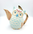 Wise Owl Teapot Gift Canister For Spot Tea Empty No Damage