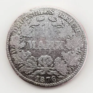 1 Mark D 1876 Deutsches Reich KM#7 5.22gr L512 - Picture 1 of 2
