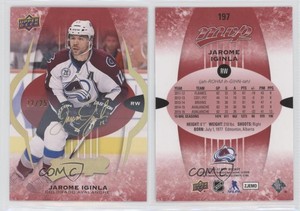 2016-17 Upper Deck MVP Super Script /25 Jarome Iginla #197 HOF