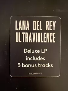 Replacement Hype Sticker for Lana Del Rey Ultraviolence Deluxe Edition - Picture 1 of 2
