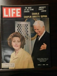 LIFE Magazine. Apr 1, 1966 Chaplin Directs Sophia Loren L016 - Picture 1 of 4