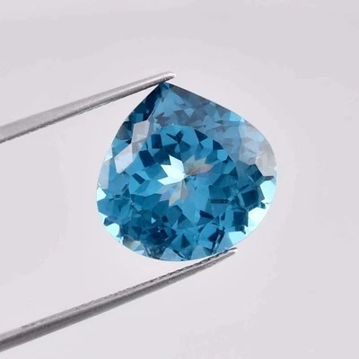 Piedra preciosa suelta AAA+ 13 x 13 mm impecable turmalina azul natural (certificada GIT) Foto 1 de 4