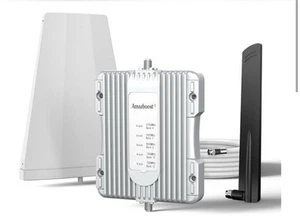Amazboost Cell Phone Signal Booster | Boosts 4G LTE & 5G up to 5,000 sq.ft - Picture 1 of 5