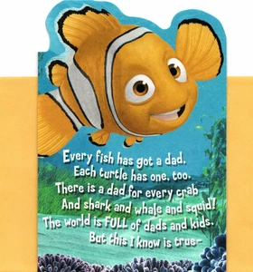 Disney Finding Nemo Happy Father's Day Dad Coral Reef Hallmark Greeting Card - Picture 1 of 3
