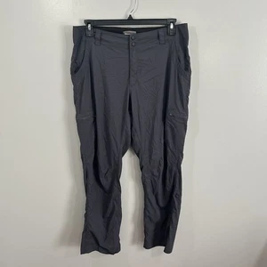 LL Bean Pants Women’s Size 16 Roll-Tab Cargo Pants Gray Fishing Hiking ID#280426 - Picture 1 of 8