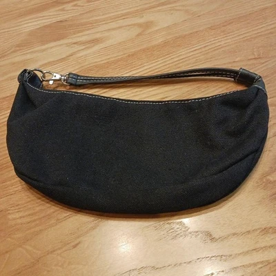 Yves Saint Laurent женщина черный холст Дамская сумка мини ограниченного тиража стиль Парижия - Изображение 1 из 4