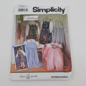 Simplicity 7944 Oliver Goodin Classic Heirloom Girl Child Sewing Pattern Jumper - Picture 1 of 3