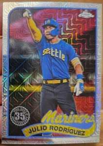 JULIO RODRIGUEZ 2024 TOPPS 35TH ANNIVERSARY SILVER PACK MOJO REFRACTOR #44 - Picture 1 of 2