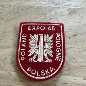 Vintage Expo -68 Poland - Pologne - Polska Patch. RARE - Picture 1 of 6