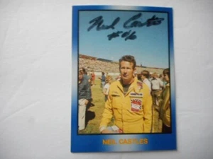 Neil Castles signed 1991 TG MASTERS of RACING Driver Tv Stuntman GN/WC Card 135 - Picture 1 of 2