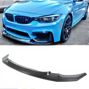 Carbon Fiber Front Bumper Lip Splitter For 15-19 BMW F80 M3 F82 F83 M4 GTS Style - Picture 1 of 5