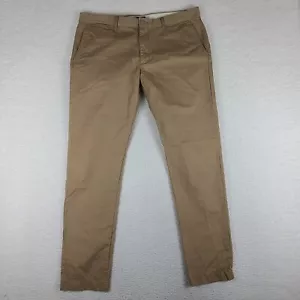 J Crew Pants Mens 36x34 Tan Brown 484 Slim Broken In Chino Khakis RE-IMAGINED - Picture 1 of 13