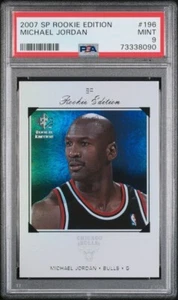 2007 SP ROOKIE EDITION MICHAEL JORDAN PSA 9 POPULATION 18 - Picture 1 of 3