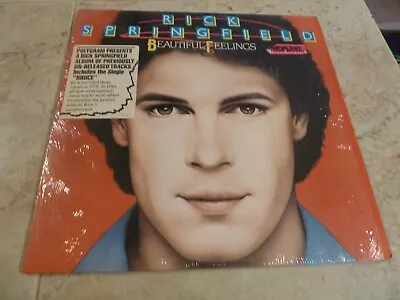 1984 RICK SPRINGFIELD Beautiful Feelings US LP Mercury 824 107-1 Shrink Hype VG+ - Image 1 of 4