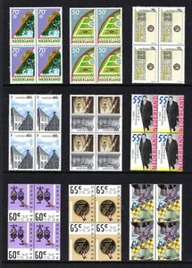 NETHERLANDS - 1980s MINT Blocks of 4 x 9 - see scan 🤩 🤩 🤩 - Picture 1 of 1