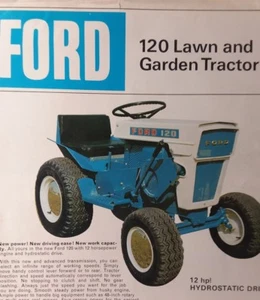 Ford 120 Hydrostatic Drive Lawn Garden Tractor Color Sales Brochure Manual 1967 - Picture 1 of 1