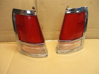 Lente traseira vintage 1971 1972 1973 Pontiac Catalina Station wagon acabamento cromado - Imagem 1 de 4