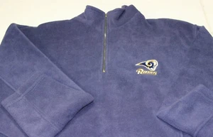 Herren Neu Los Angles Rams Golf 1/4 Reißverschluss Pullover Große 24 x 29 L - Bild 1 von 4