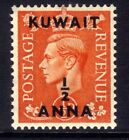 Kuwait 1950 - 54 KGV1   1/2 Anna on GB 1/2d MM SG 84 ( E784 )