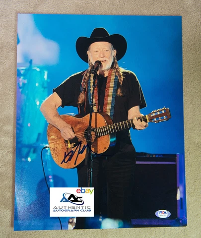 WILLIE NELSON AUTOGRAPH SIGNED 11x14 PHOTO COUNTRY MUSIC LEGENG PSA/DNA Cover