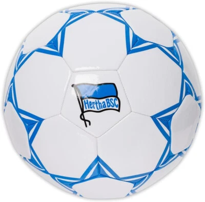 Hertha BSC Berlin Fußball - Graphic Fanball - weiß-blau Ball Größe 5 HBSCB