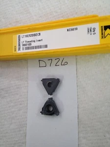 4 NEW KENNAMETAL LT-16ER 2.0ISO-CB THREADING CARBIDE INSERTS. GR: KC5010 {D726} - Picture 1 of 1